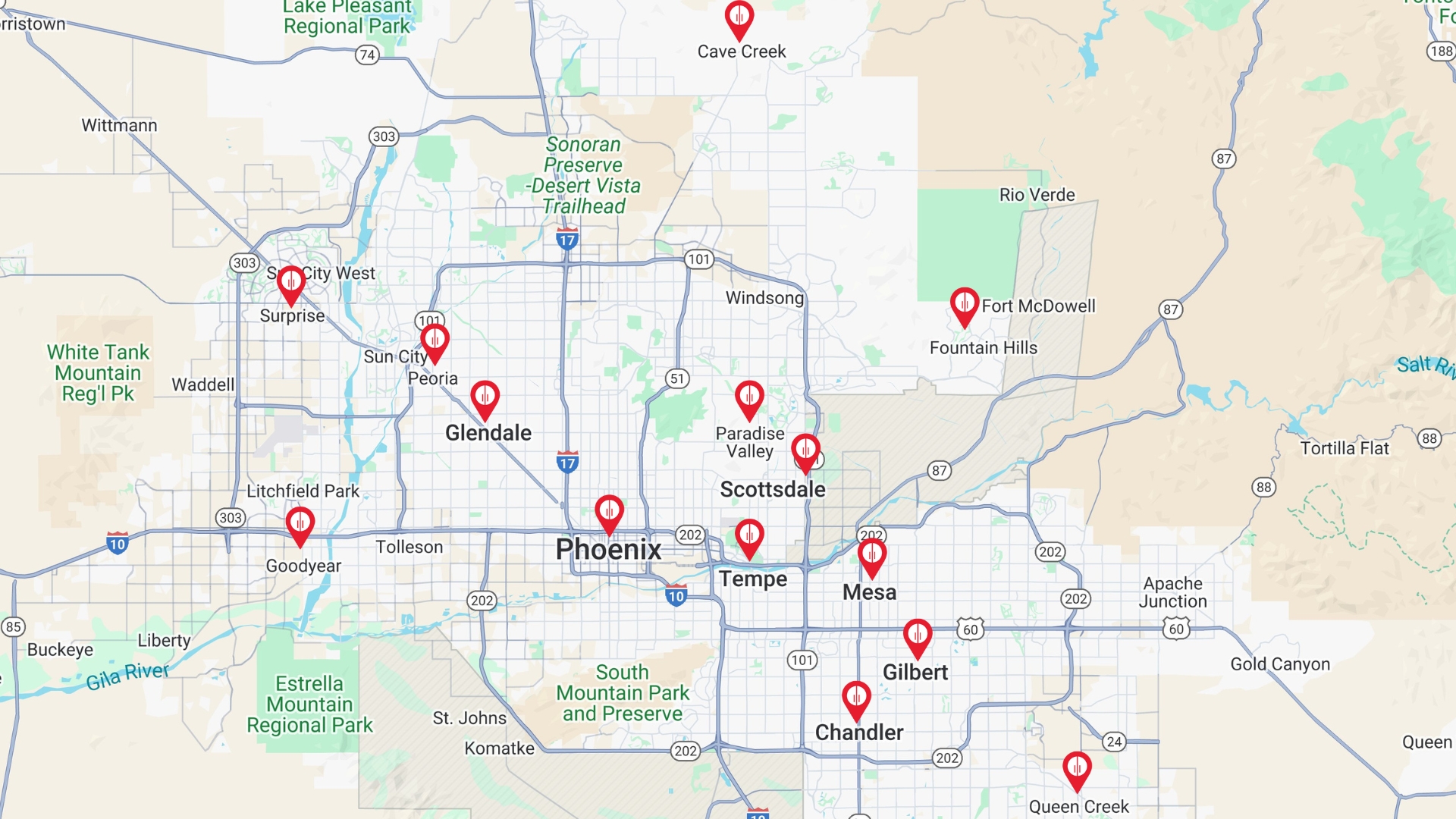 Destination Cabinet Service Areas