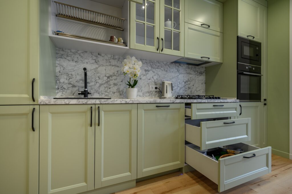 Design Ideas for Sage Green Kitchen Cabinets​